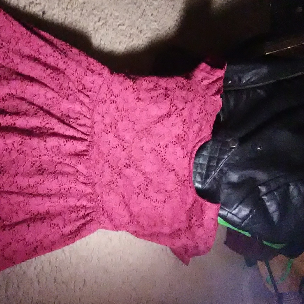 Burgundy Lace dress